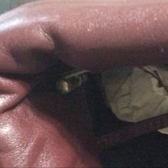 Evan-Picone Clutch/Shoulder Maroon Purse - Picture 5 of 7